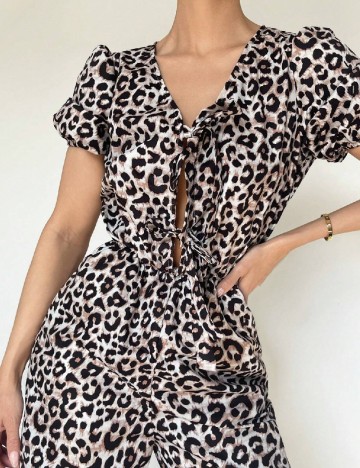 Salopeta SHEIN, animal print