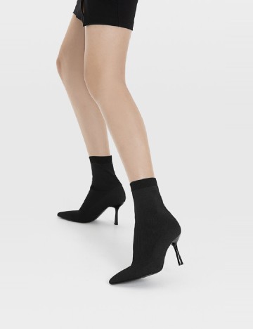 Botine Stradivarius, negru