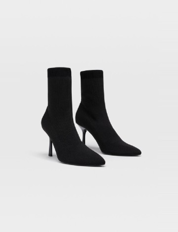 Botine Stradivarius, negru