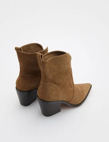 Botine Reserved, maro Maro