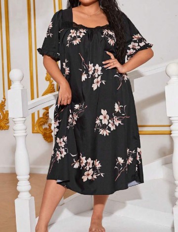 Rochie de noapte SHEIN CURVE, negru