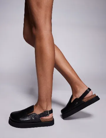 Saboti Walk London, negru Negru