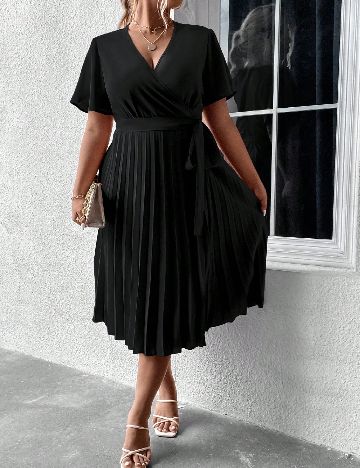 Rochie medie SHEIN CURVE, negru