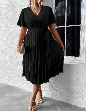 Rochie medie SHEIN CURVE, negru Negru
