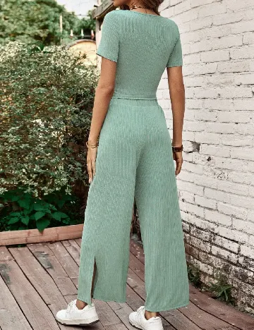 Compleu SHEIN, verde deschis Verde