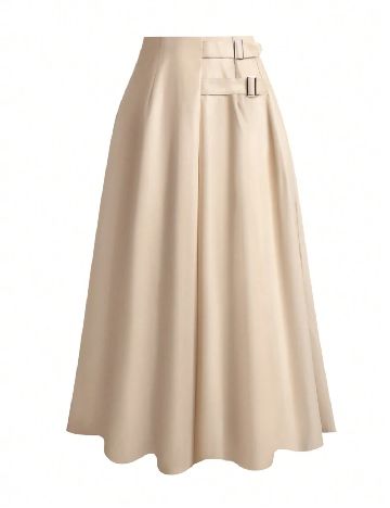 Fusta SHEIN CURVE, crem