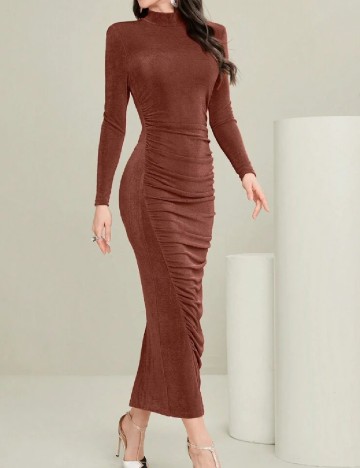 Rochie lunga SHEIN, maro