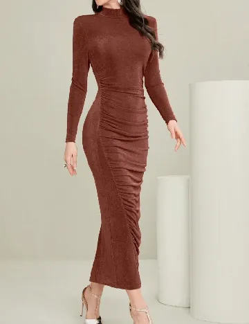 Rochie lunga SHEIN, maro Maro