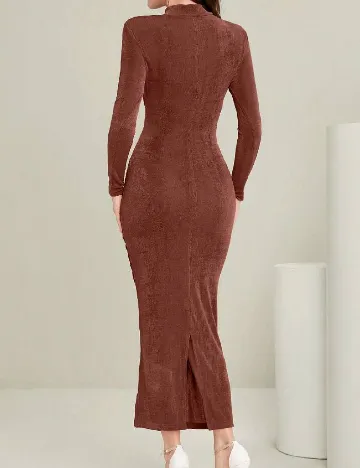 Rochie lunga SHEIN, maro Maro