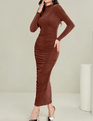 Rochie lunga SHEIN, maro Maro