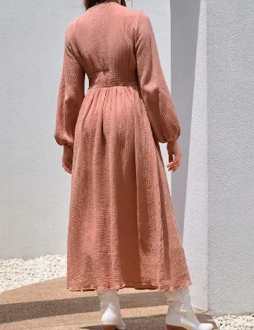 Rochie medie SHEIN, piersica Portocaliu