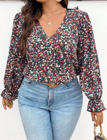 Bluza SHEIN CURVE, floral print
