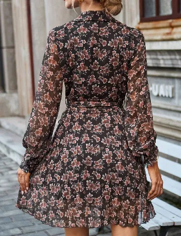 Rochie scurta SHEIN, maro Maro