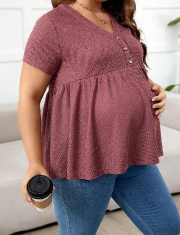 Bluza SHEIN Maternity Plus, roz Roz