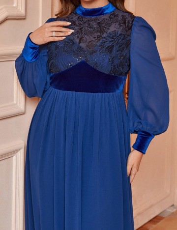 Rochie lunga SHEIN CURVE, albastru