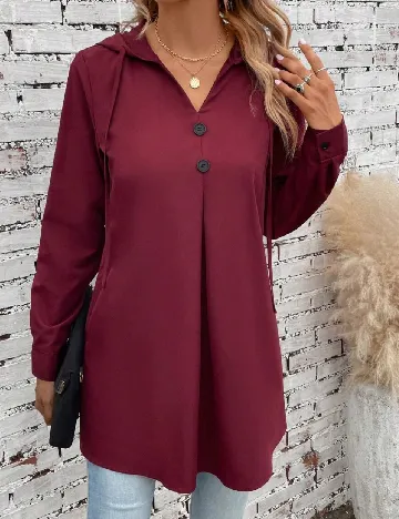 Bluza Emery Rose, visiniu Rosu