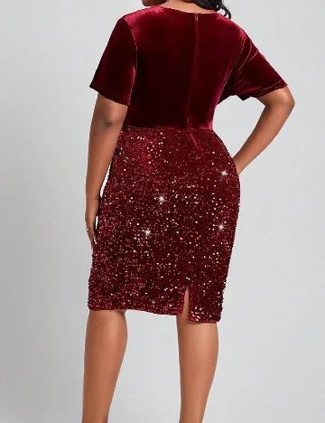 Rochie scurta SHEIN CURVE, rosu Rosu