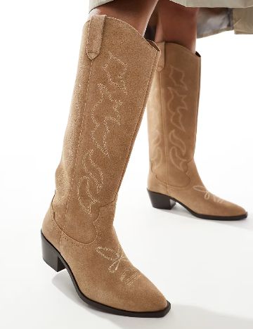 Cizme Stradivarius, bej
