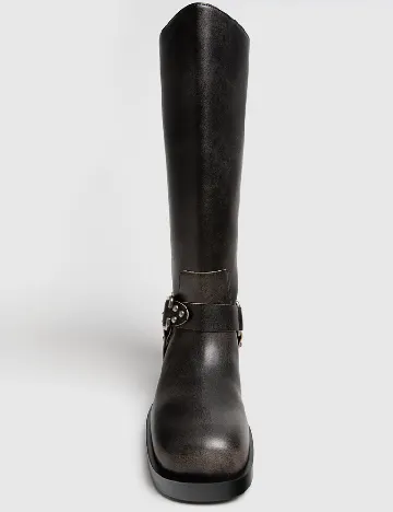 Cizme Stradivarius, negru Negru