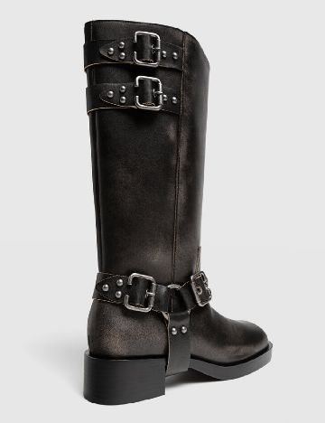 Cizme Stradivarius, negru