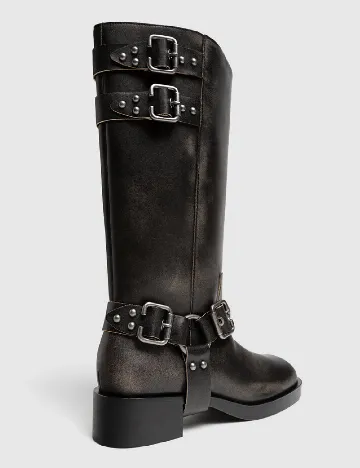 Cizme Stradivarius, negru Negru
