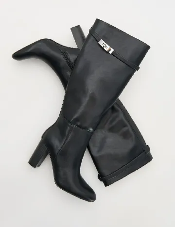 Cizme Reserved, negru Negru