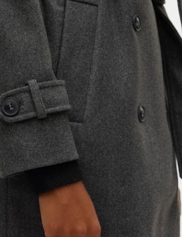 Palton Vero Moda, gri inchis