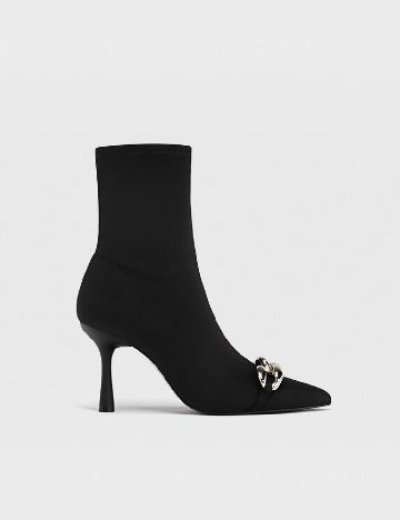 Botine Stradivarius, negru