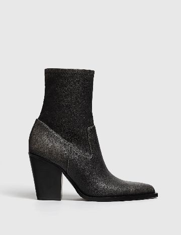 Botine Stradivarius, negru