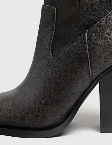 Botine Stradivarius, negru