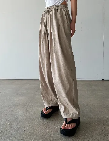 Pantaloni Dazy, crem Crem