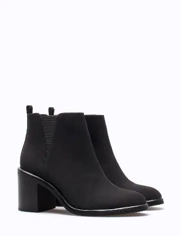 Botine Stradivarius, negru Negru