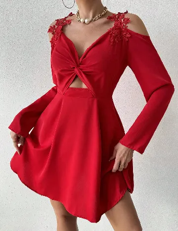 Rochie scurta SHEIN, rosu Rosu