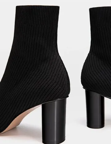 Botine Stradivarius, negru Negru