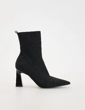 Botine Reserved, negru Negru
