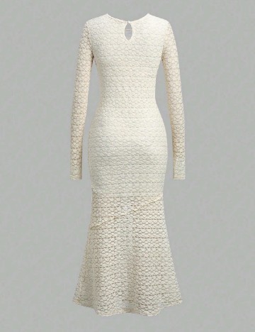 Rochie lunga SHEIN, crem