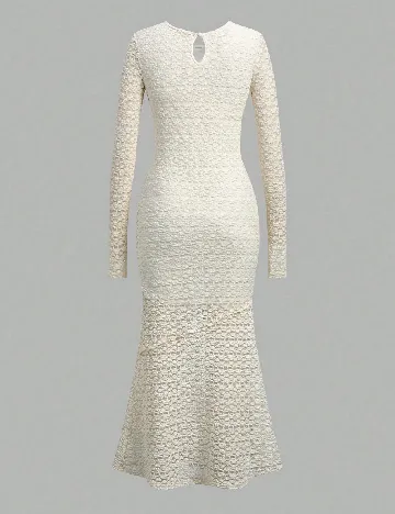 Rochie lunga SHEIN, crem Crem