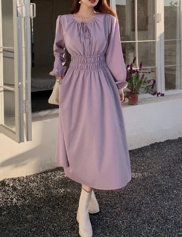 Rochie medie Dazy, mov