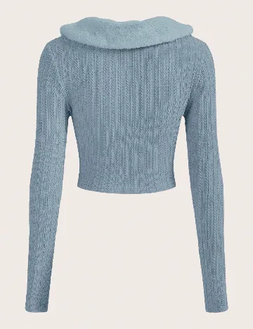 Cardigan SHEIN CURVE, albastru Albastru