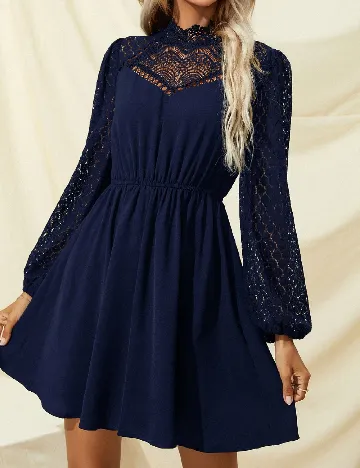 Rochie scurta SHEIN, bleumarin inchis Albastru