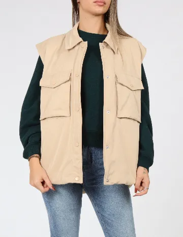 Vesta Vero Moda, crem Crem
