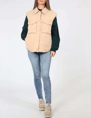 Vesta Vero Moda, crem Crem