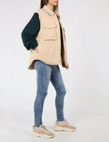 Vesta Vero Moda, crem Crem