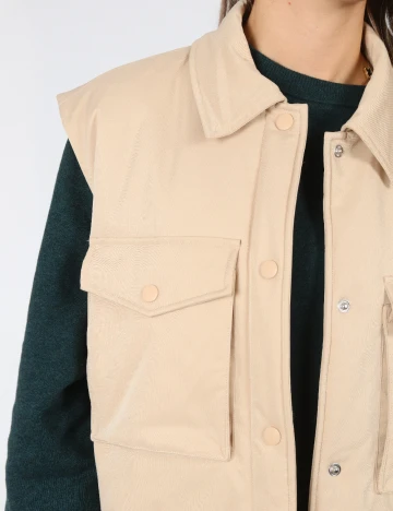 Vesta Vero Moda, crem Crem