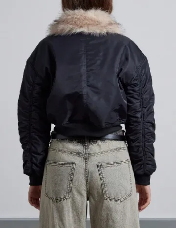 Geaca SHEIN, negru Negru