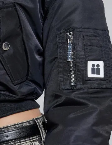 Geaca SHEIN, negru Negru