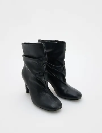 Botine Reserved, negru Negru