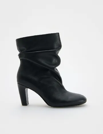 Botine Reserved, negru Negru