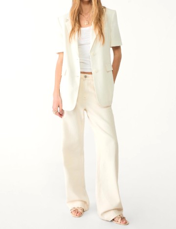 Sacou Stradivarius, alb