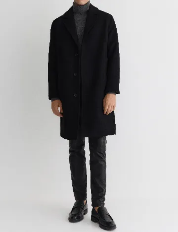 Palton Reserved, negru Negru